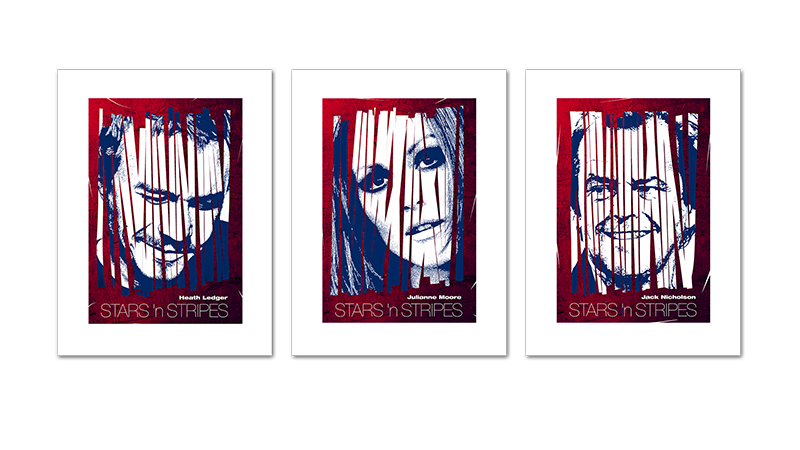 Stars in Stripes - Modell als Wandbehang